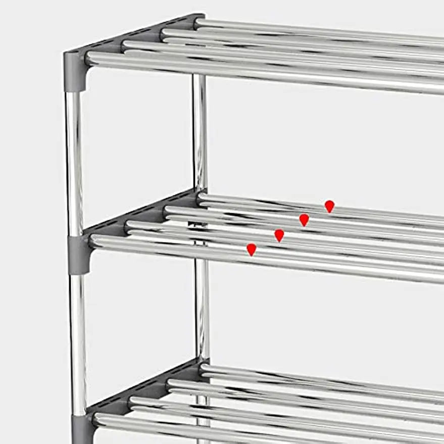 Grey 4-Layer Ladder Bookcase Stylish Wall Shelf Rack - Chic & Cheery Shopping