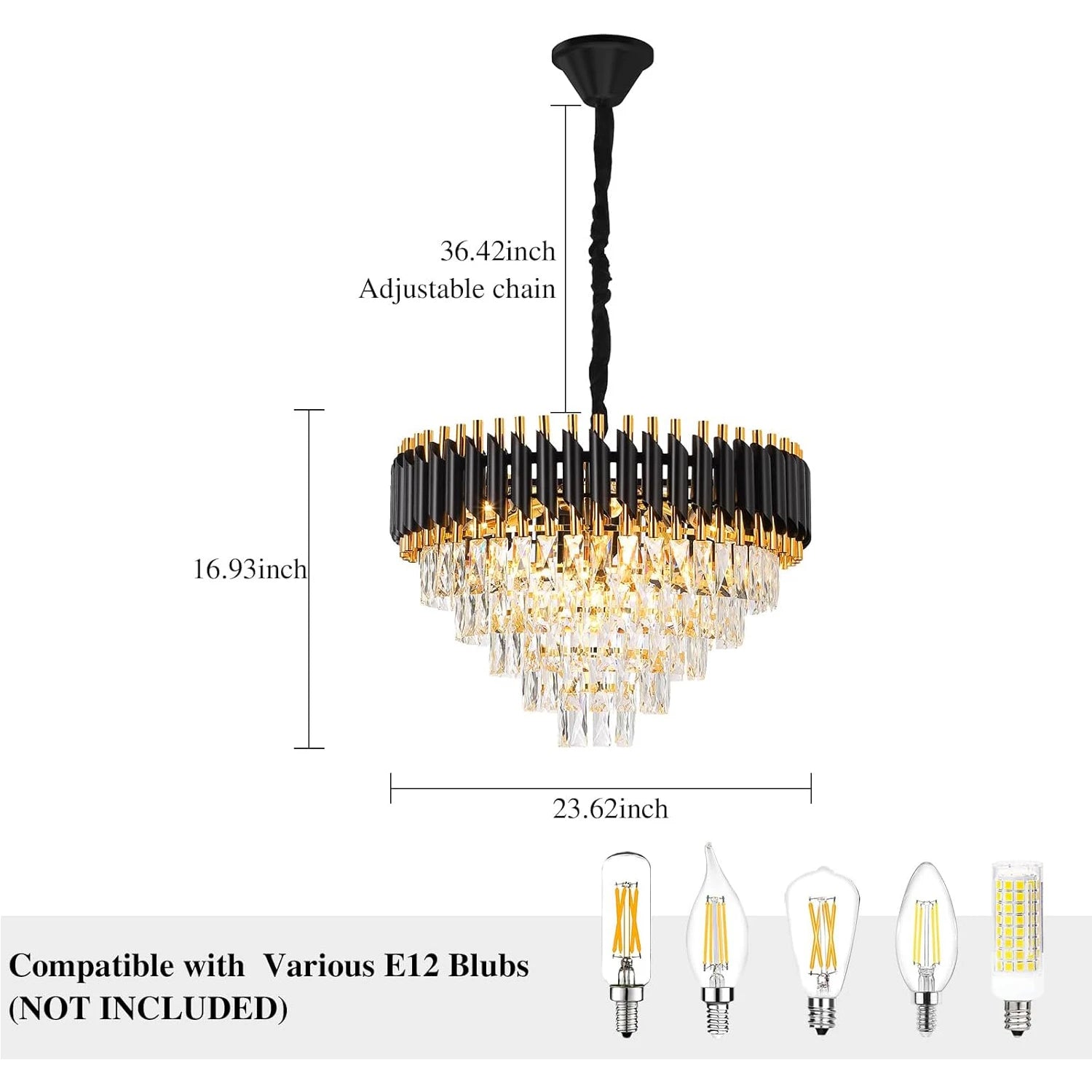 Luxury Crystal Pendant Light Chandelier for Home Decor - Chic & Cheery Shopping