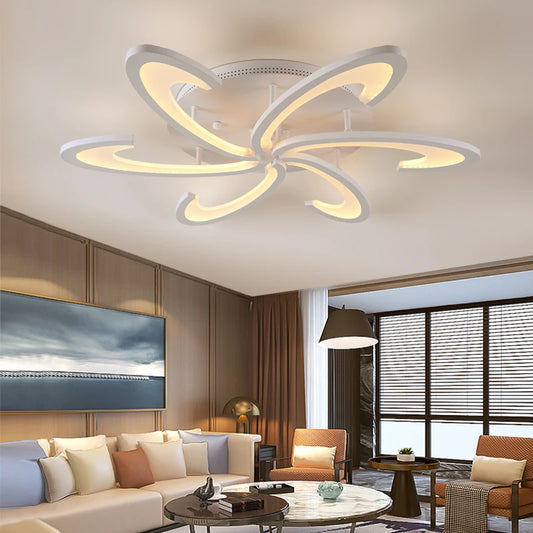 Modern LED Ceiling Lamp Dimmable Acrylic Chandelier Light - Chic & Cheery Shopping