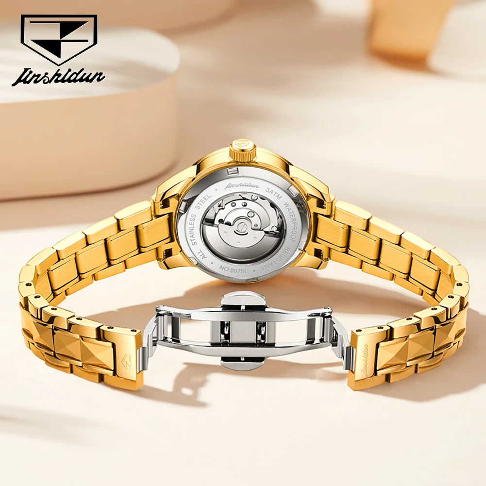 JSDUN Women's Waterproof Automatic Mechanical Watch - Chic & Cheery Shopping
