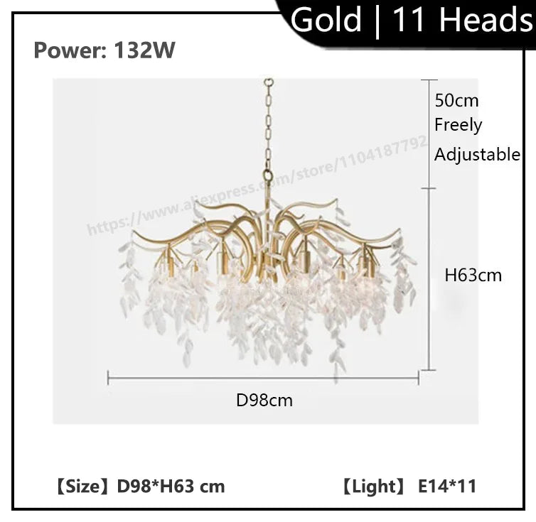 Luxury Crystal Ceiling Chandelier for Elegant Home Decor - Chic & Cheery Shopping