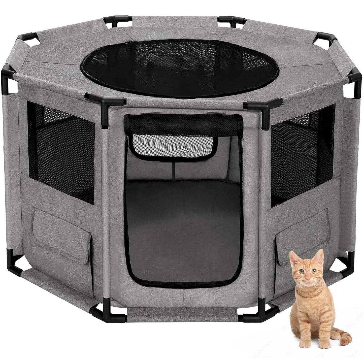 Portable Pet Playpen Indoor Outdoor Dog and Cat Crate - Chic & Cheery Shopping