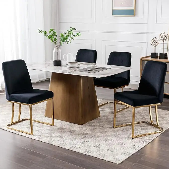 Modern Dining Chairs Set of 4 Upholstered Kitchen Chairs - Chic & Cheery Shopping