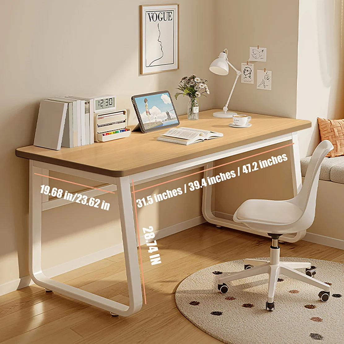 Modern White Computer Desk for Home Office and Study - Chic & Cheery Shopping