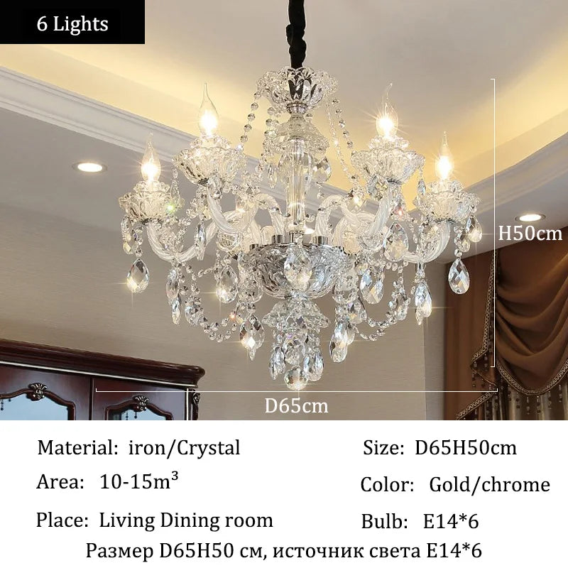 Luxury Crystal Chandeliers for Elegant Living Room Lighting - Chic & Cheery Shopping
