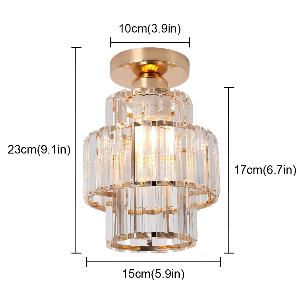 Modern Crystal Led Ceiling Lamp for Dining Room Decor - Chic & Cheery Shopping