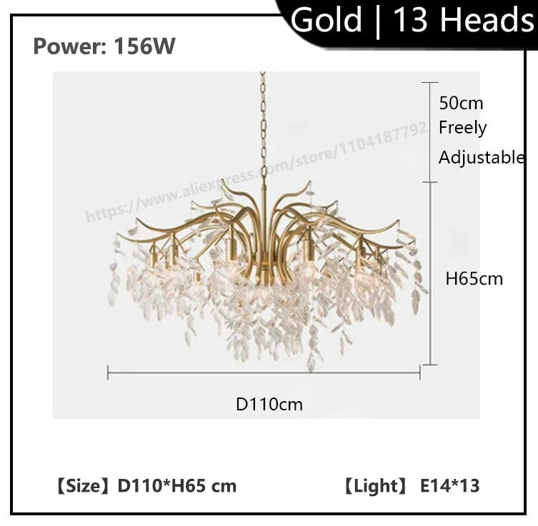 Luxury Crystal Ceiling Chandelier for Elegant Home Decor - Chic & Cheery Shopping