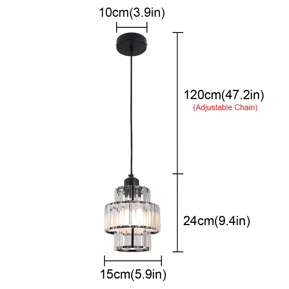 Modern Crystal Led Ceiling Lamp for Dining Room Decor - Chic & Cheery Shopping