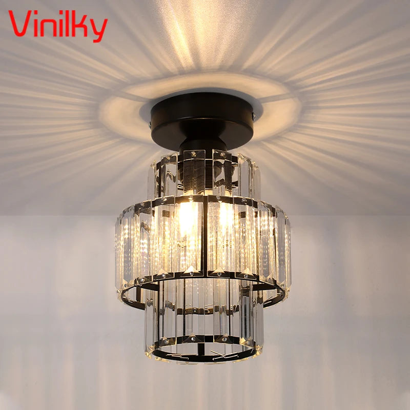 Modern Crystal Led Ceiling Lamp for Dining Room Decor - Chic & Cheery Shopping