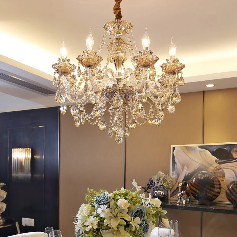 Luxury Crystal Chandeliers for Elegant Living Room Lighting - Chic & Cheery Shopping
