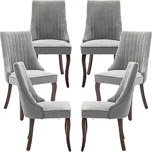 Modern Velvet Dining Chairs Set of 6 for Kitchen and Dining - Chic & Cheery Shopping