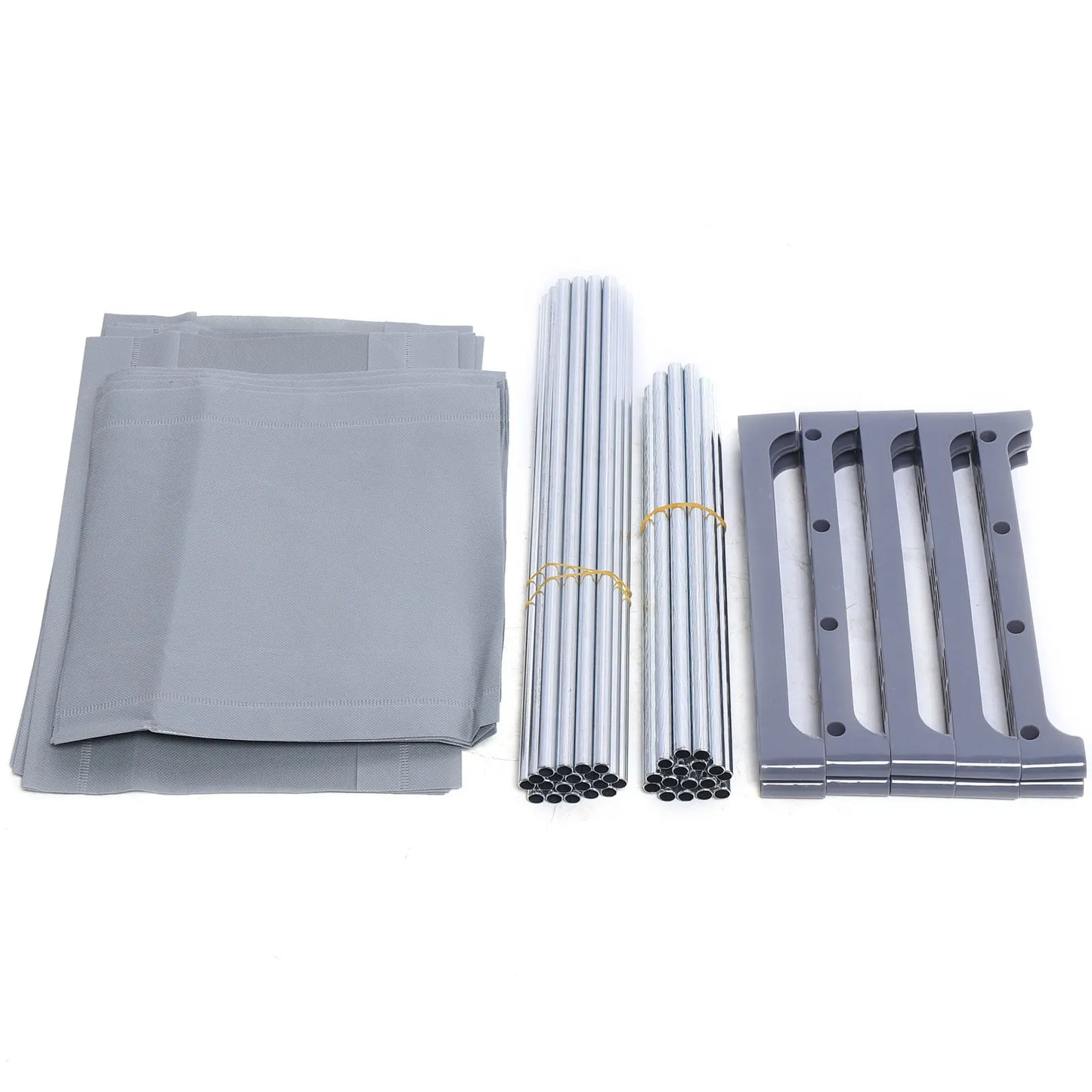 Grey 4-Layer Ladder Bookcase Stylish Wall Shelf Rack - Chic & Cheery Shopping