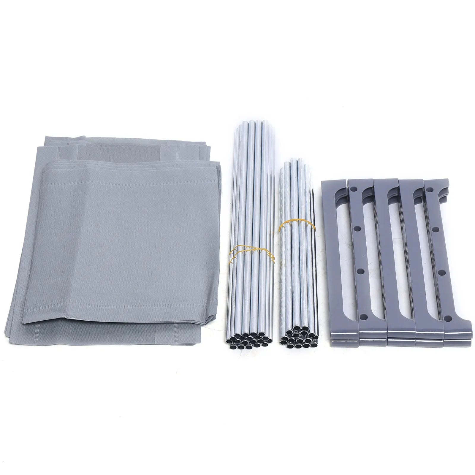 Grey 4-Layer Ladder Bookcase Stylish Wall Shelf Rack - Chic & Cheery Shopping