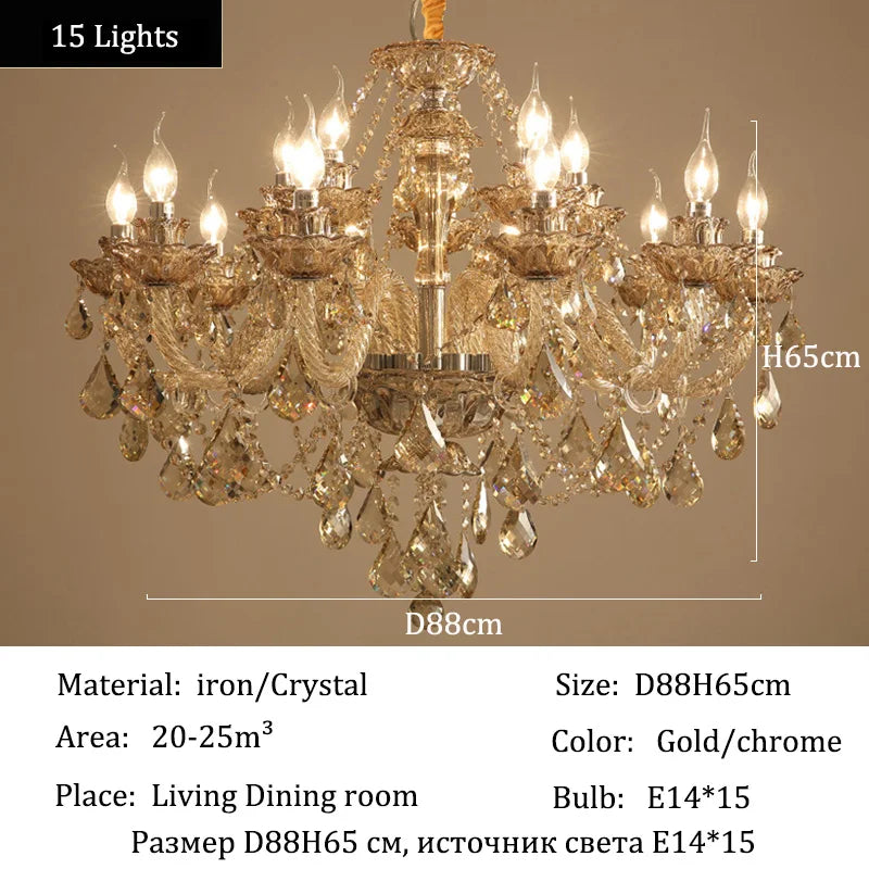 Luxury Crystal Chandeliers for Elegant Living Room Lighting - Chic & Cheery Shopping
