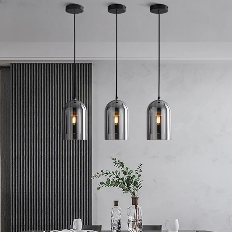 Modern Minimalist Glass Ceiling Light for Dining Room - Chic & Cheery Shopping