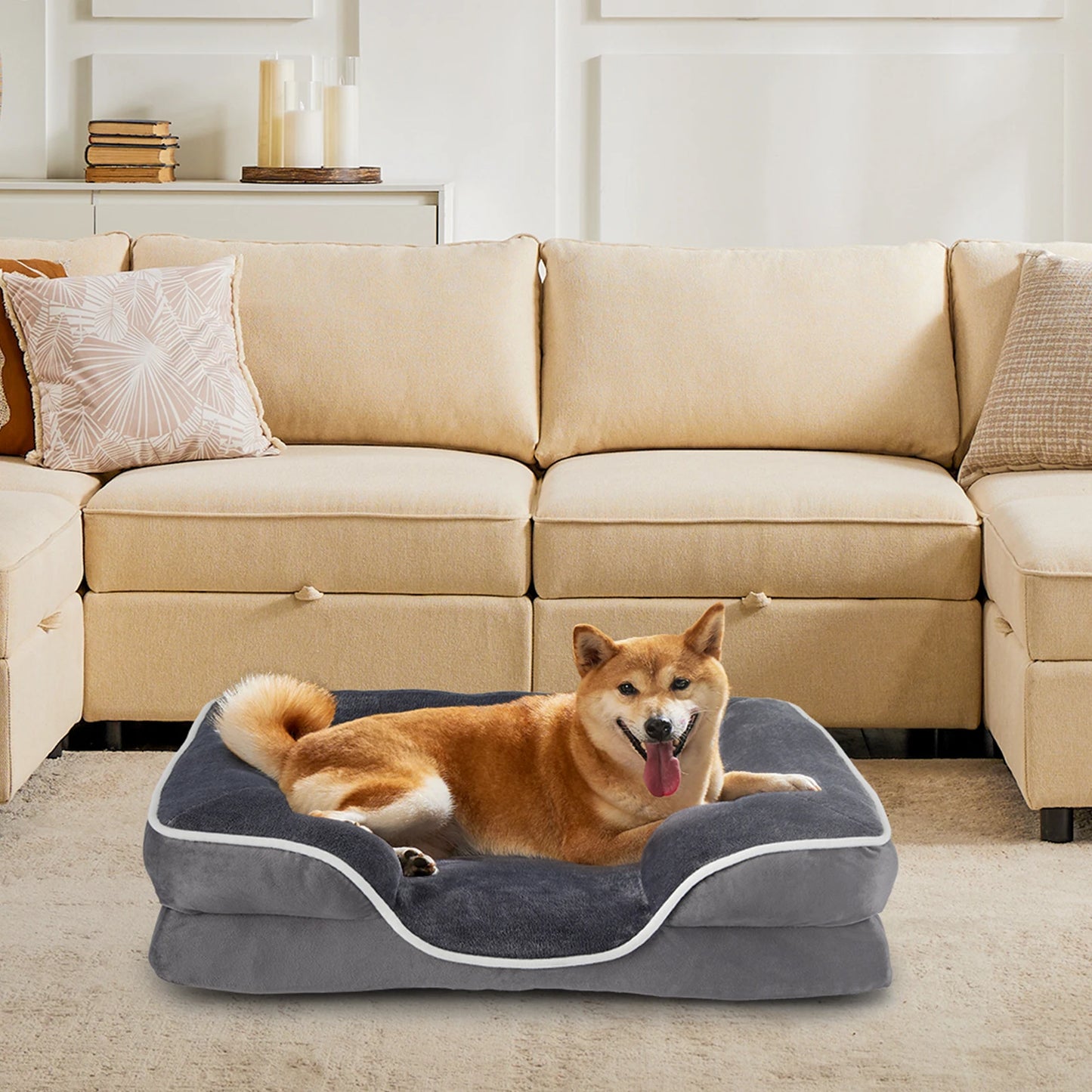 JHK Orthopedic Memory Foam Dog Bed for Small Pets - Chic & Cheery Shopping