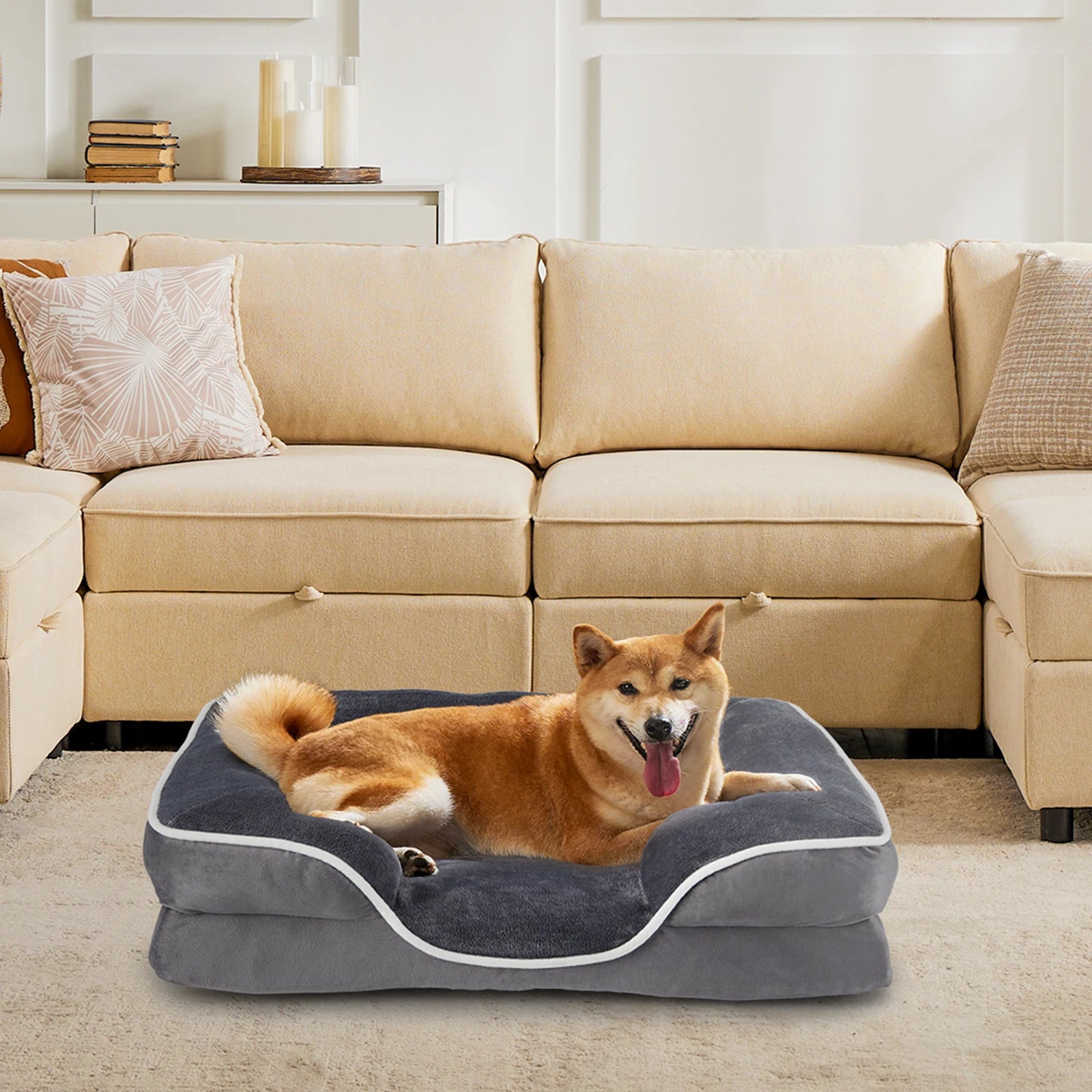 JHK Orthopedic Memory Foam Dog Bed for Small Pets - Chic & Cheery Shopping