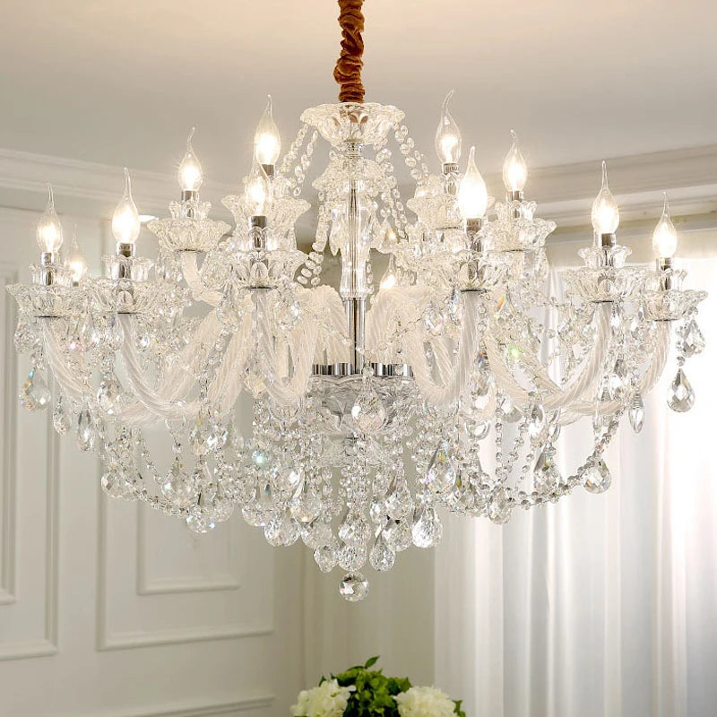 Luxury Crystal Chandeliers for Elegant Living Room Lighting - Chic & Cheery Shopping