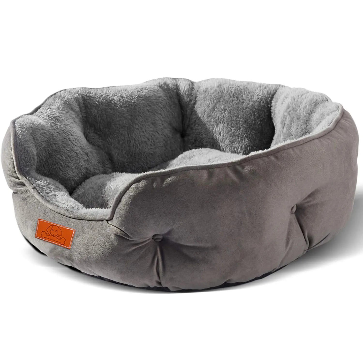 Soft Washable Pet Bed for Small and Large Pets Grey 50 cm - Chic & Cheery Shopping