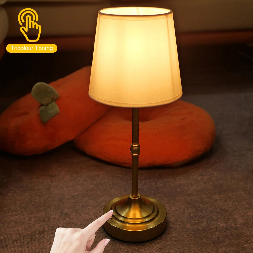 Dimmable Rechargeable Touch Control Table Lamp for Bedroom - Chic & Cheery Shopping