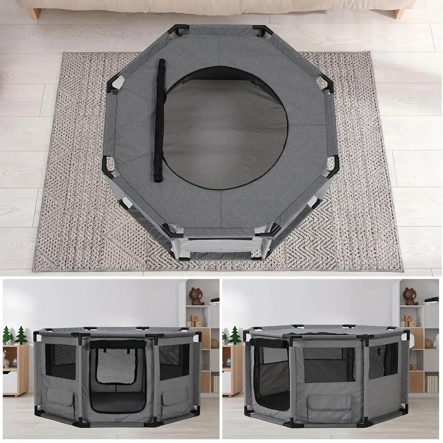 Portable Pet Playpen Indoor Outdoor Dog and Cat Crate - Chic & Cheery Shopping