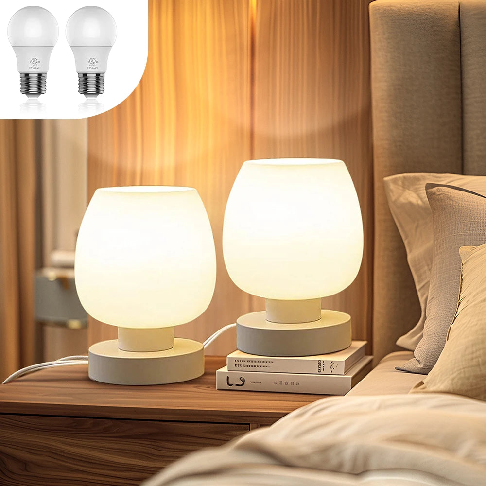 Modern Dimmable Table Lamps with Frosted Glass Design - Chic & Cheery Shopping