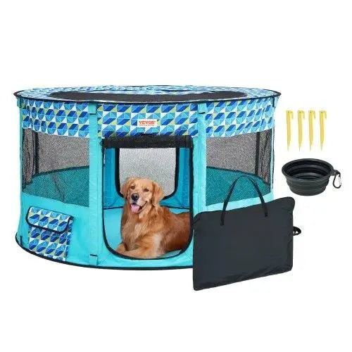 44 Inch Portable Foldable Pet Playpen for Dogs and Cats - Chic & Cheery Shopping