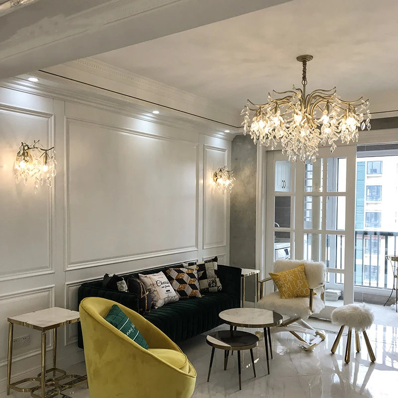 Luxury Crystal Pendant Light for Living Room and Bedroom - Chic & Cheery Shopping