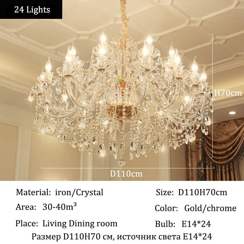 Luxury Crystal Chandeliers for Elegant Living Room Lighting - Chic & Cheery Shopping