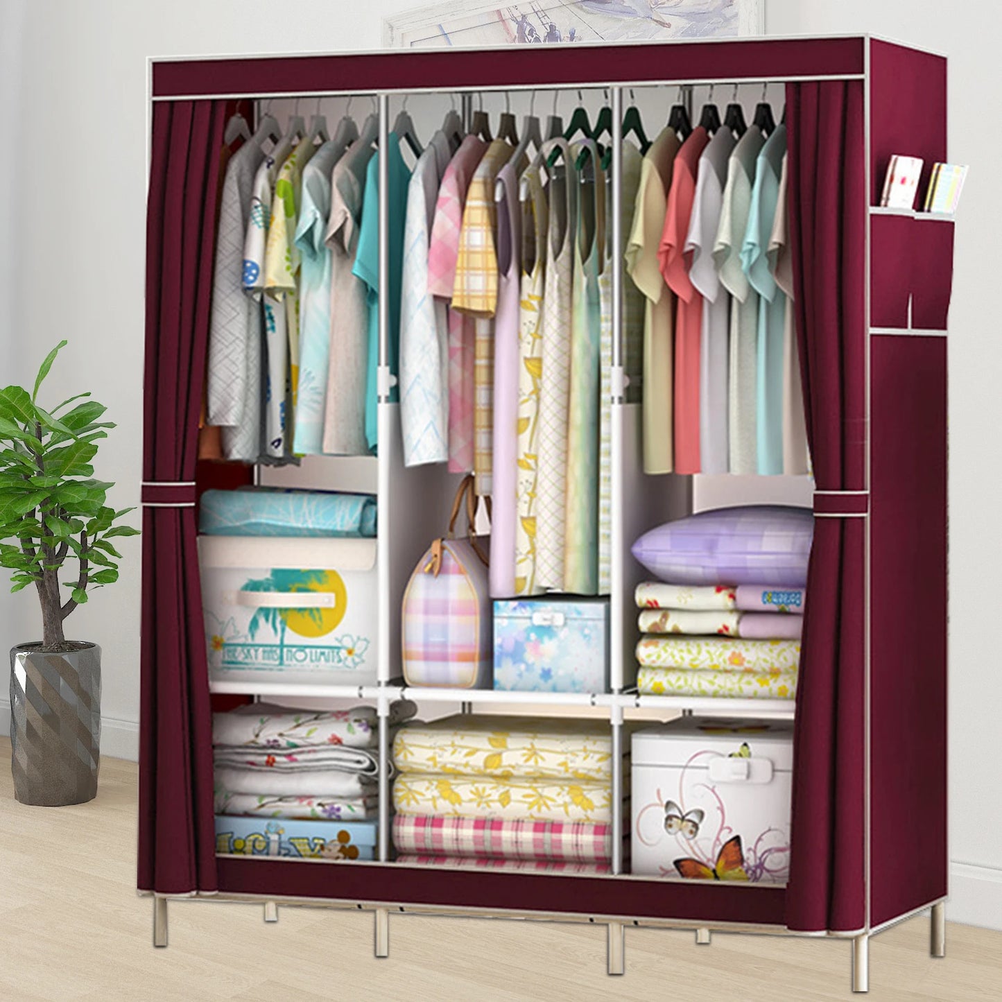 Portable Closet Organizer Rack for Clothes and Shoes - Chic & Cheery Shopping