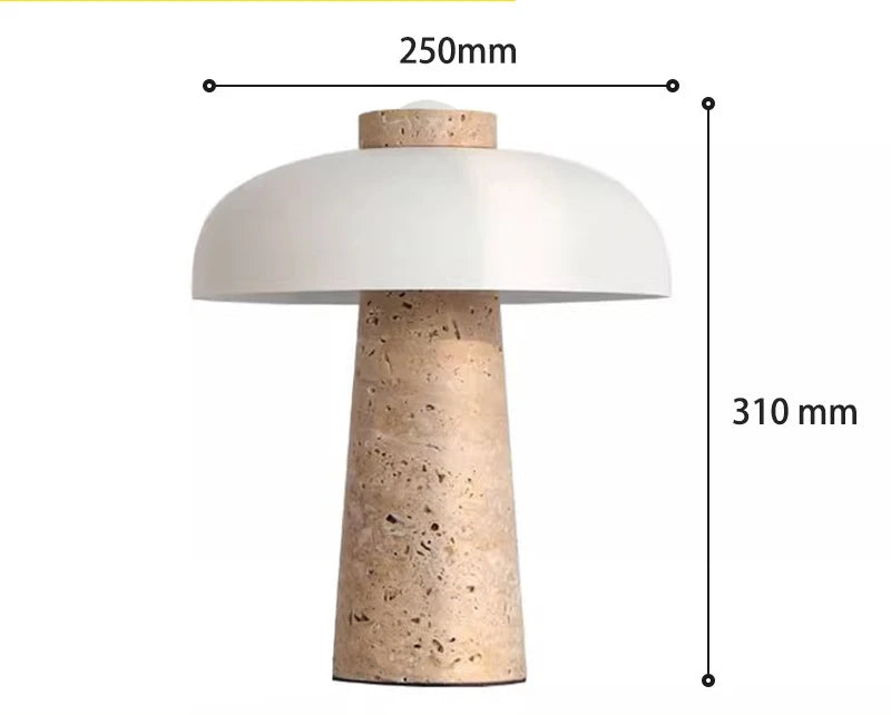 Nordic Design Mushroom Stone Table Lamp for Bedroom Decor - Chic & Cheery Shopping