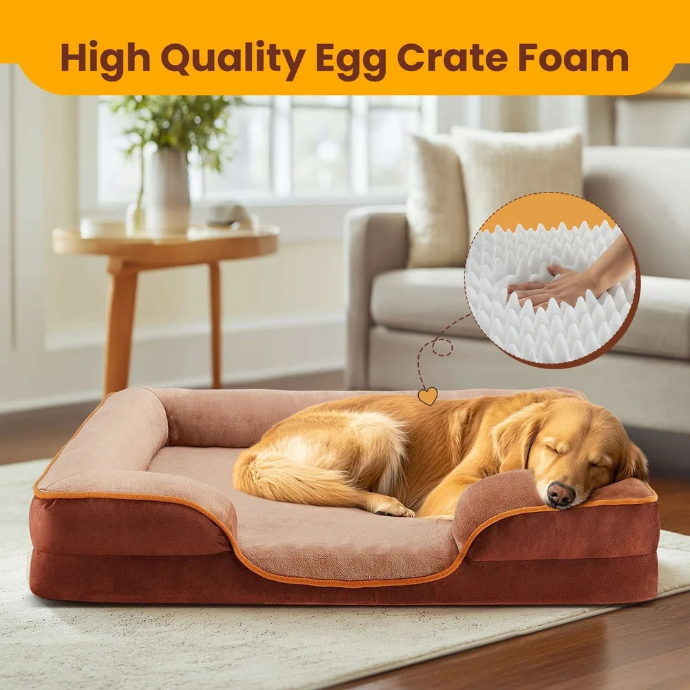 Memory Foam Dog Bed for Small Dogs with Waterproof Cover - Chic & Cheery Shopping
