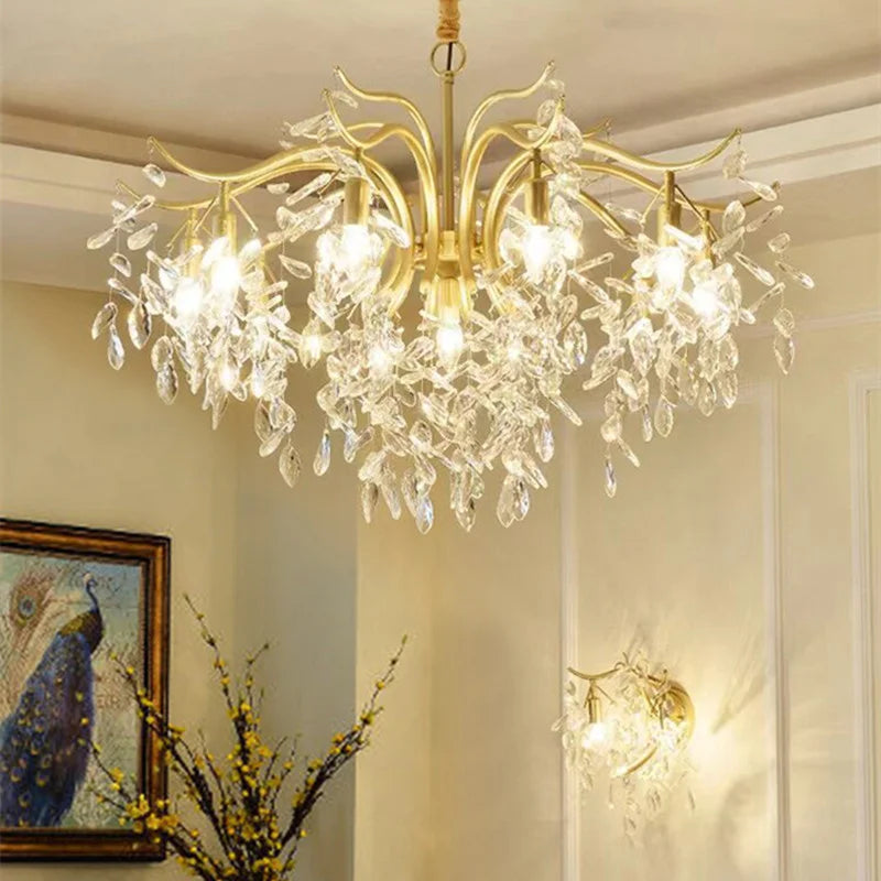Luxury Crystal Pendant Light for Living Room and Bedroom - Chic & Cheery Shopping