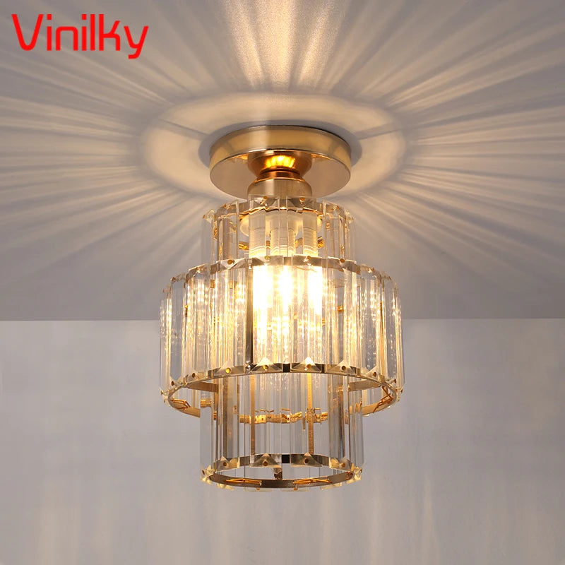 Modern Crystal Led Ceiling Lamp for Dining Room Decor - Chic & Cheery Shopping