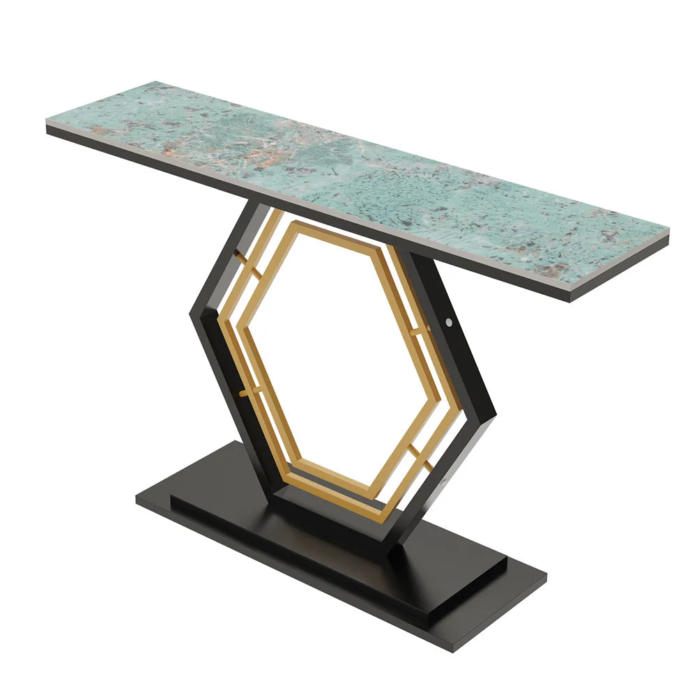 LUVODI Modern Console Table with Sintered Stone Top - Chic & Cheery Shopping