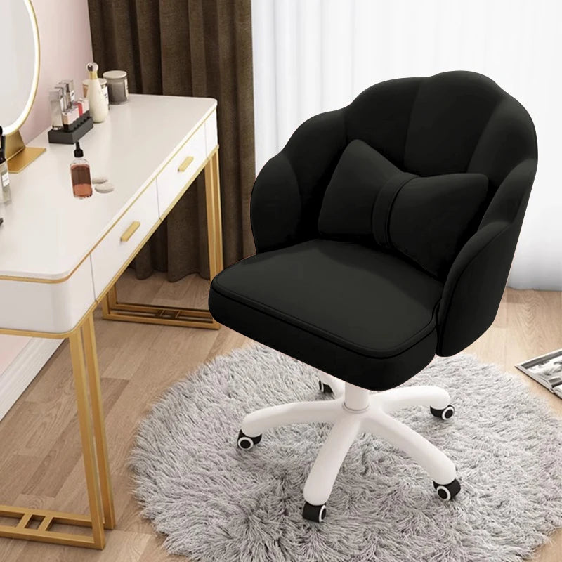 Cute Velvet Butterfly Desk Chair with Bow Cushion - Chic & Cheery Shopping