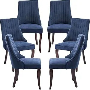 Modern Velvet Dining Chairs Set of 6 for Kitchen and Dining - Chic & Cheery Shopping