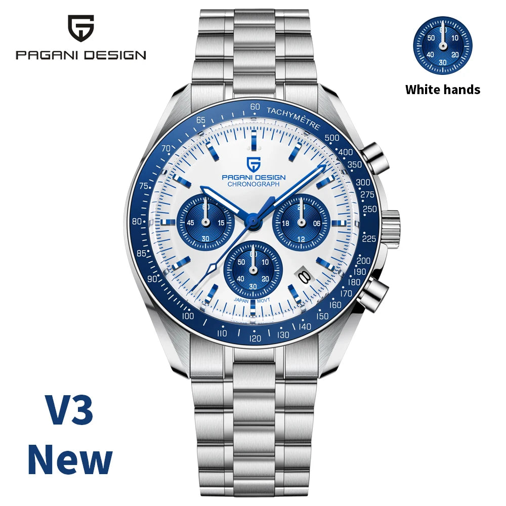 Pagani Design 2025 New Moon Luxury Quartz Men's Watch - Chic & Cheery Shopping