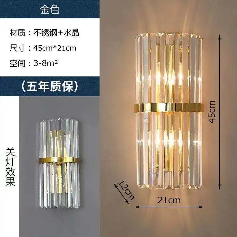 Modern Crystal LED Wall Lamp for Home Decor and Lighting - Chic & Cheery Shopping