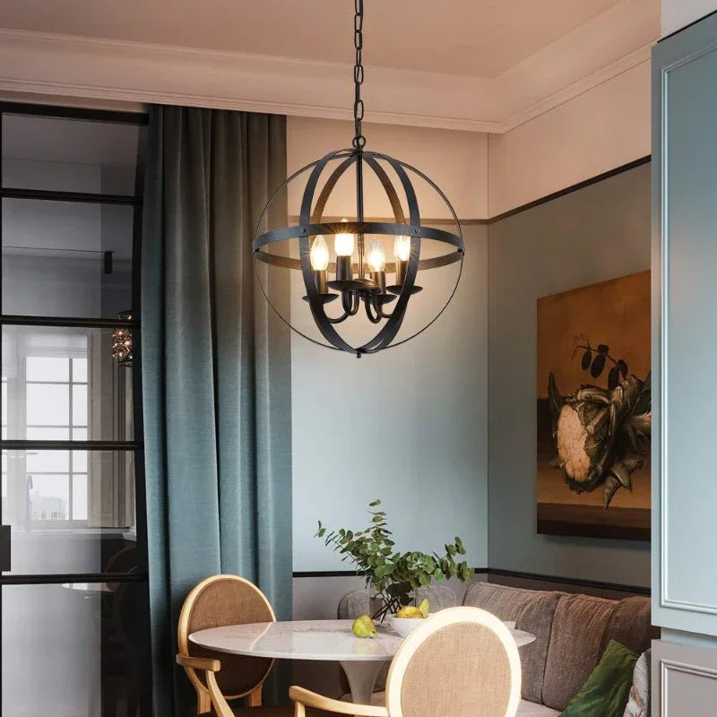 Vintage Black Pendant Light Chandelier for Dining Room - Chic & Cheery Shopping