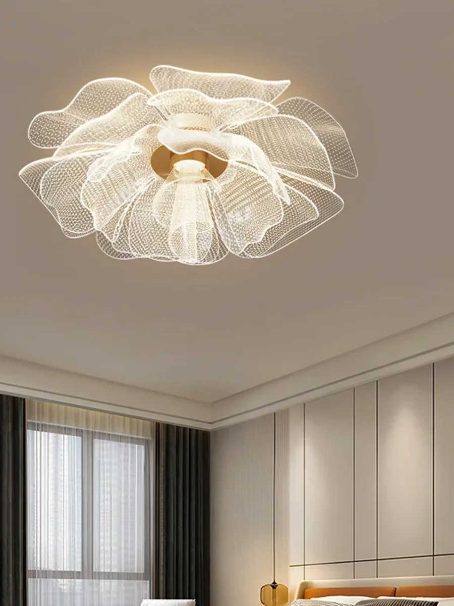 Luxurious LED Flower Design Ceiling Light for Bedroom - Chic & Cheery Shopping