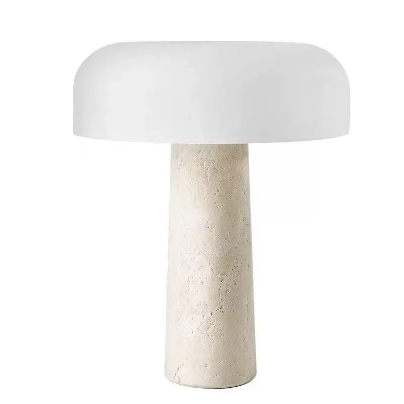 Nordic Design Mushroom Stone Table Lamp for Bedroom Decor - Chic & Cheery Shopping