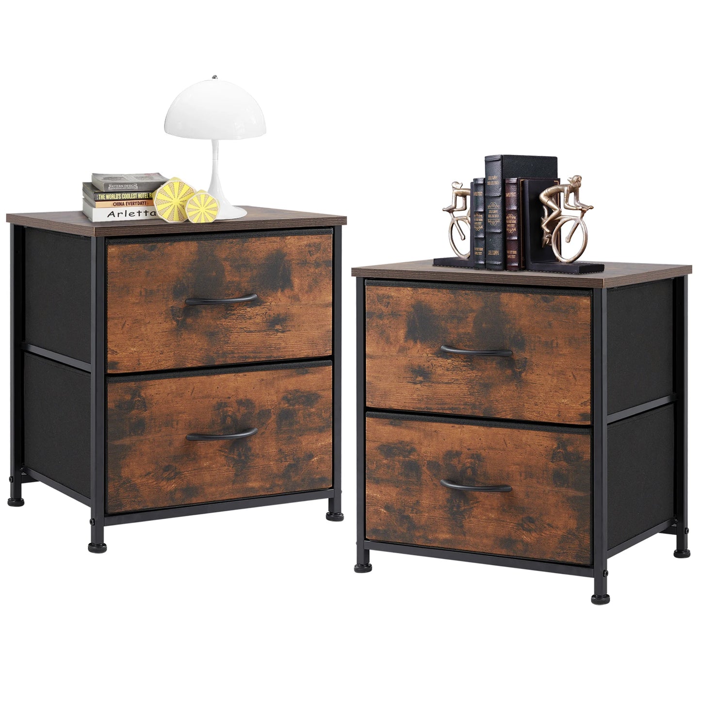 JHK Modern Living Room Cabinet Sets With Fabric Drawers - Chic & Cheery Shopping