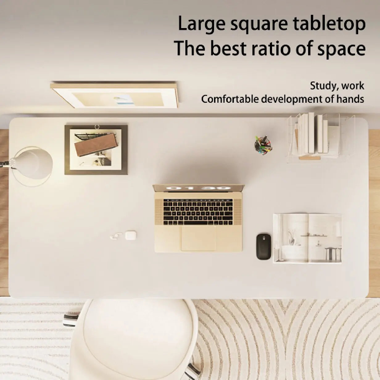 Modern White Computer Desk for Home Office and Study - Chic & Cheery Shopping