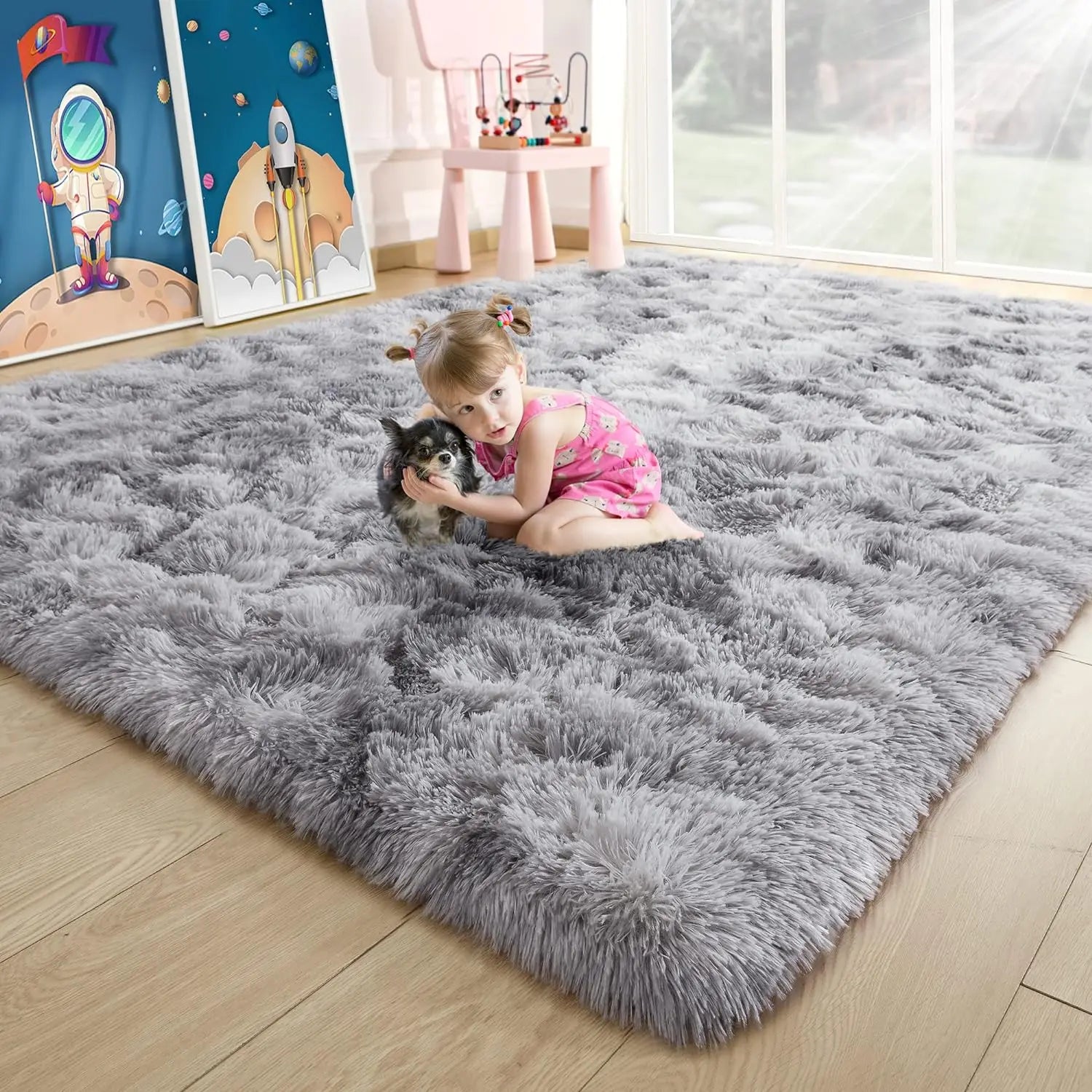 Fluffy Kids Rug Soft Non Slip Fuzzy Living Room Carpet - Chic & Cheery Shopping