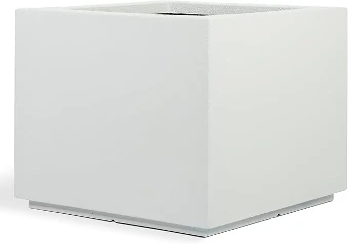 PolyStone Monterray Modern Square Planter 23 Inch Sandstone - Chic & Cheery Shopping