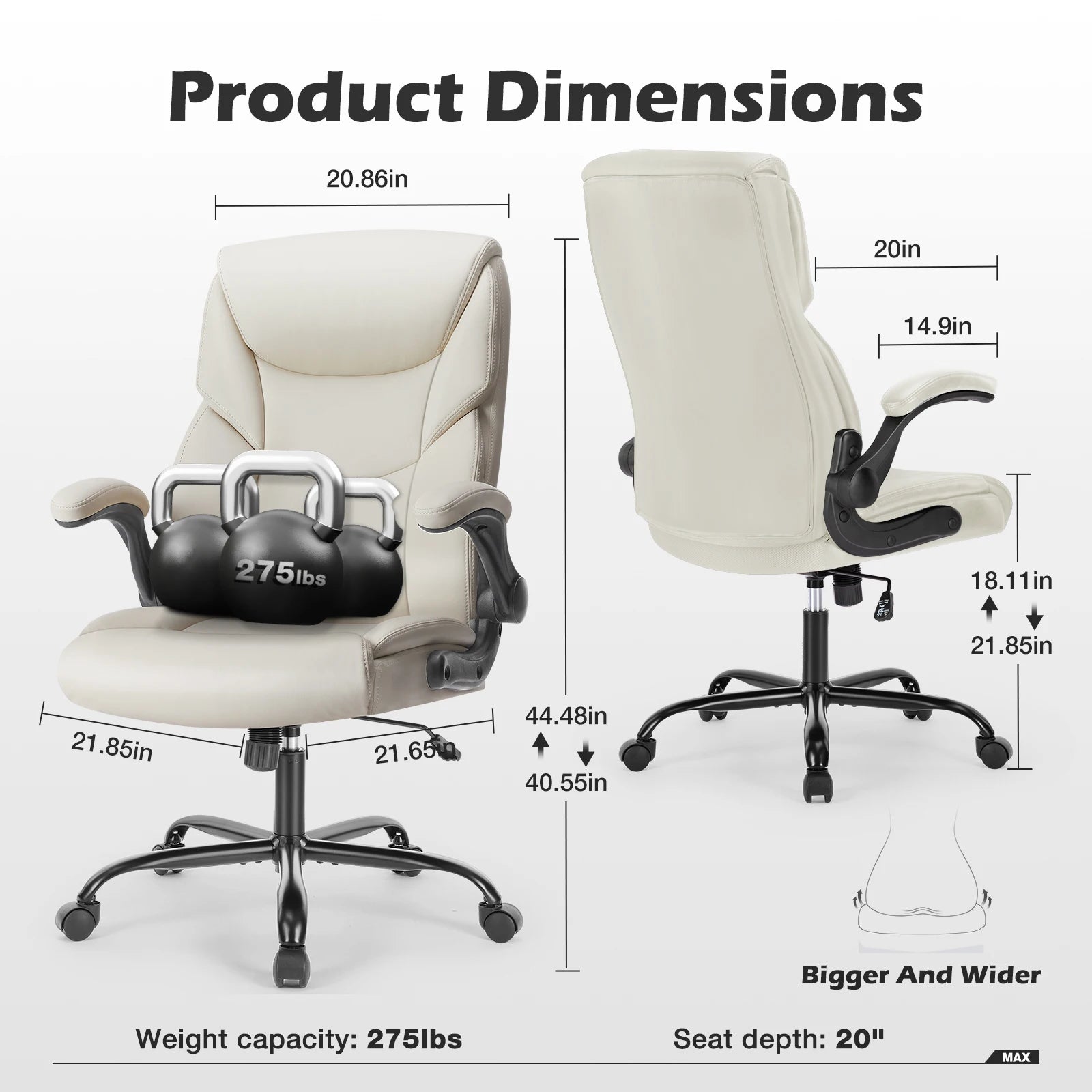 JHK Ergonomic PU Leather Gaming Chair with Lumbar Support - Chic & Cheery Shopping