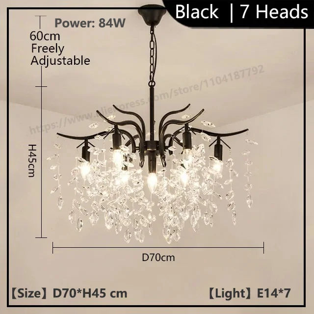 Luxury Crystal Chandelier for Living Room and Bedroom - Chic & Cheery Shopping