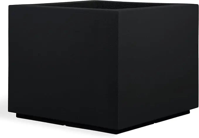 PolyStone Monterray Modern Square Planter 23 Inch Sandstone - Chic & Cheery Shopping