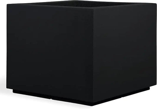 PolyStone Monterray Modern Square Planter 23 Inch Sandstone - Chic & Cheery Shopping